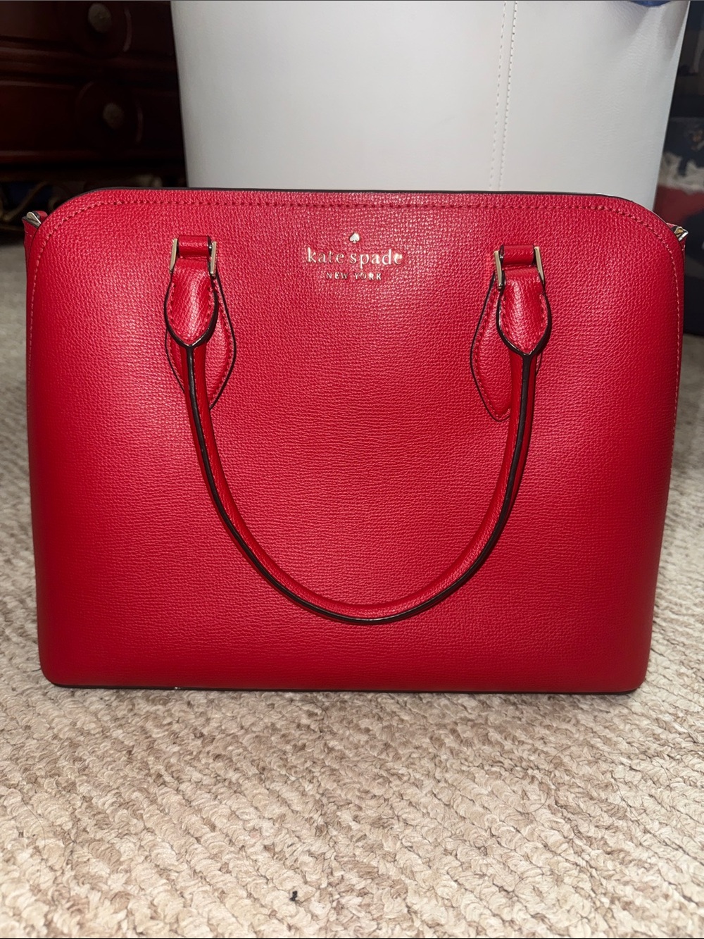 kate spade New York Red Leather Satchel